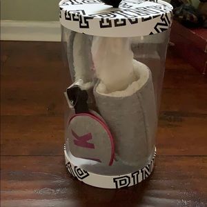 Brand new PINK slipper and sleep mask gift set